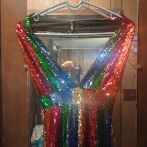 Sequin jumpsuit size small